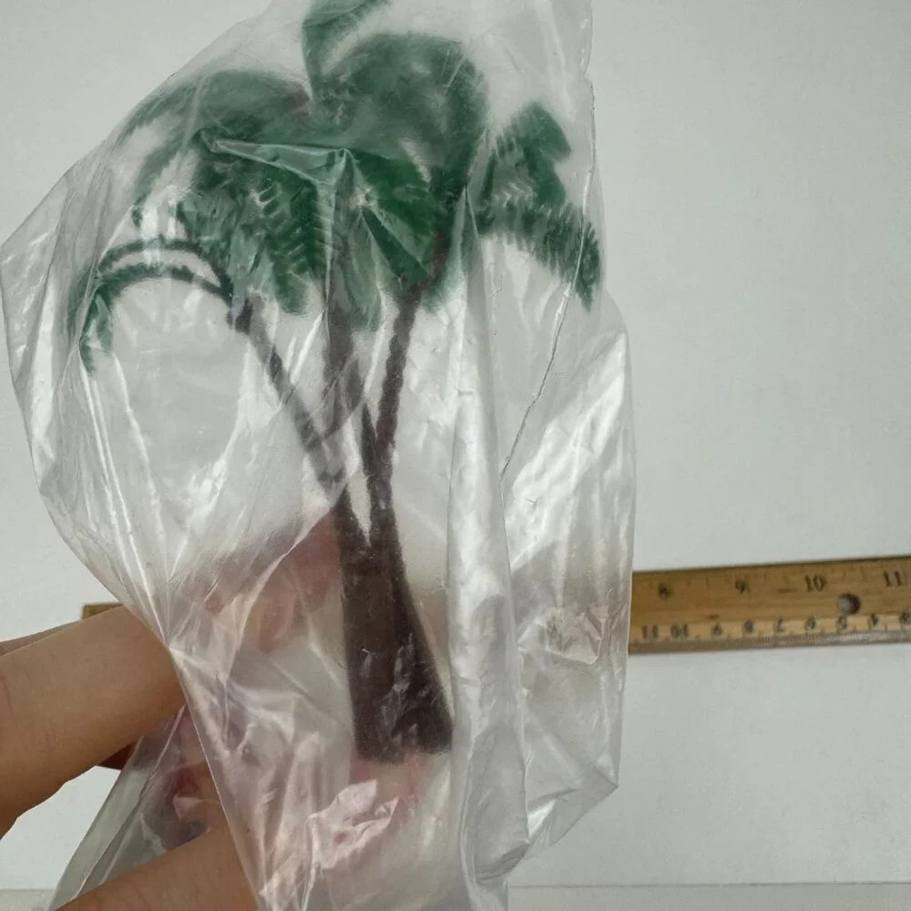 Sealed Vtg 90s Little Mermaid Flounder Applause Cake Topper Figurine Palm Trees‎